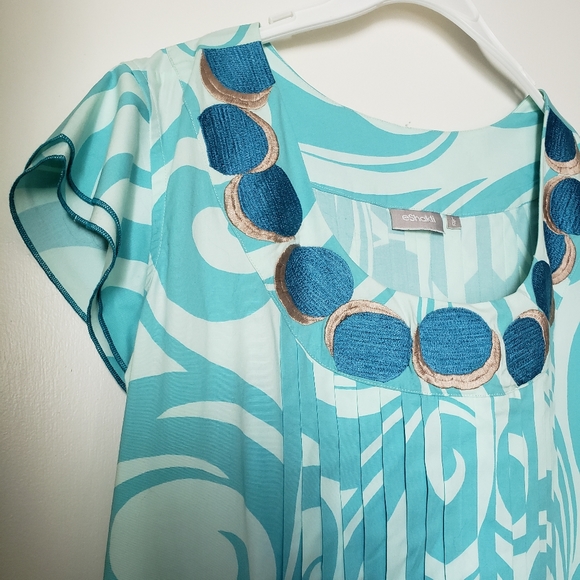 Cotton fit and flare Dress - Picture 6 of 10